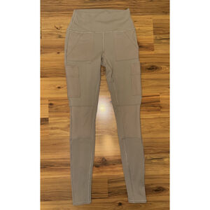 Alo Yoga High Waist Cargo Leggings Women's XS Taupe Utility Athleisure Gym